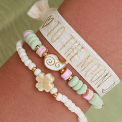 Armband Paisley weiß