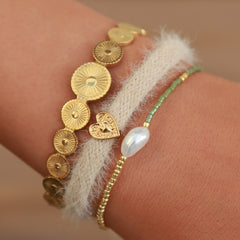 Bracelet miyuki perle verte