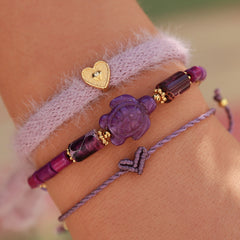 Bracelet tortue violet