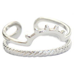 Zilveren ring sunrise