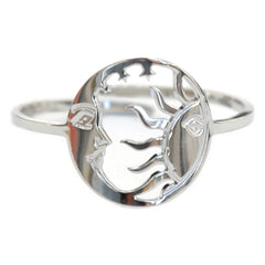 Anillo de plata sol y luna