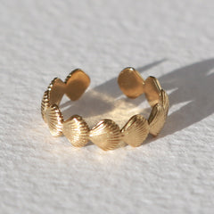 Ring gouden schelpjes