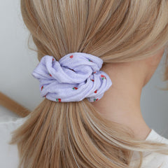 Scrunchie Kirsche Lila