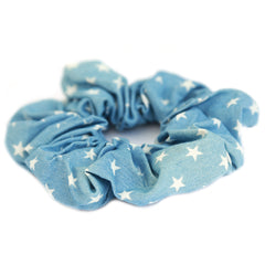 Scrunchie-Jeans Sterne Denim hell