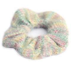 Scrunchie gestrickt grün meliert