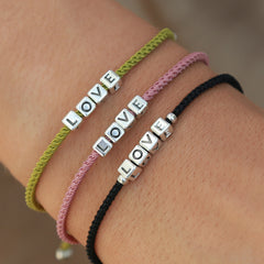 Das Liebesarmband Silber Rose