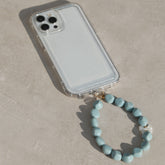 Joyas telefónicas pajarita azul perla