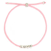 The love bracelet silver pink