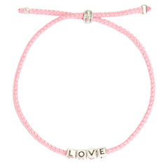 The love bracelet silver pink