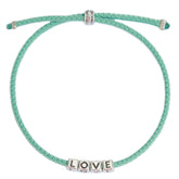 The love bracelet silver turquoise