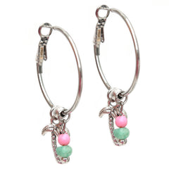 Silver hoops palm summer