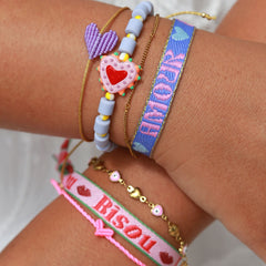 Gewebtes Armband Bisou
