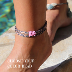 Tobillera leopard love: ¡elige tu propio color!