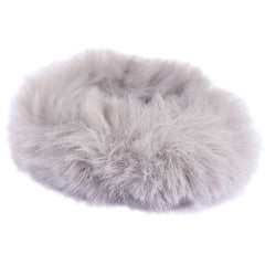 Scrunchie faux fur gris