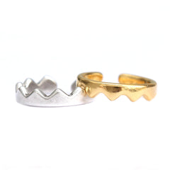 Anillo en zigzag