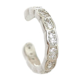 Earcuff de plata con strass