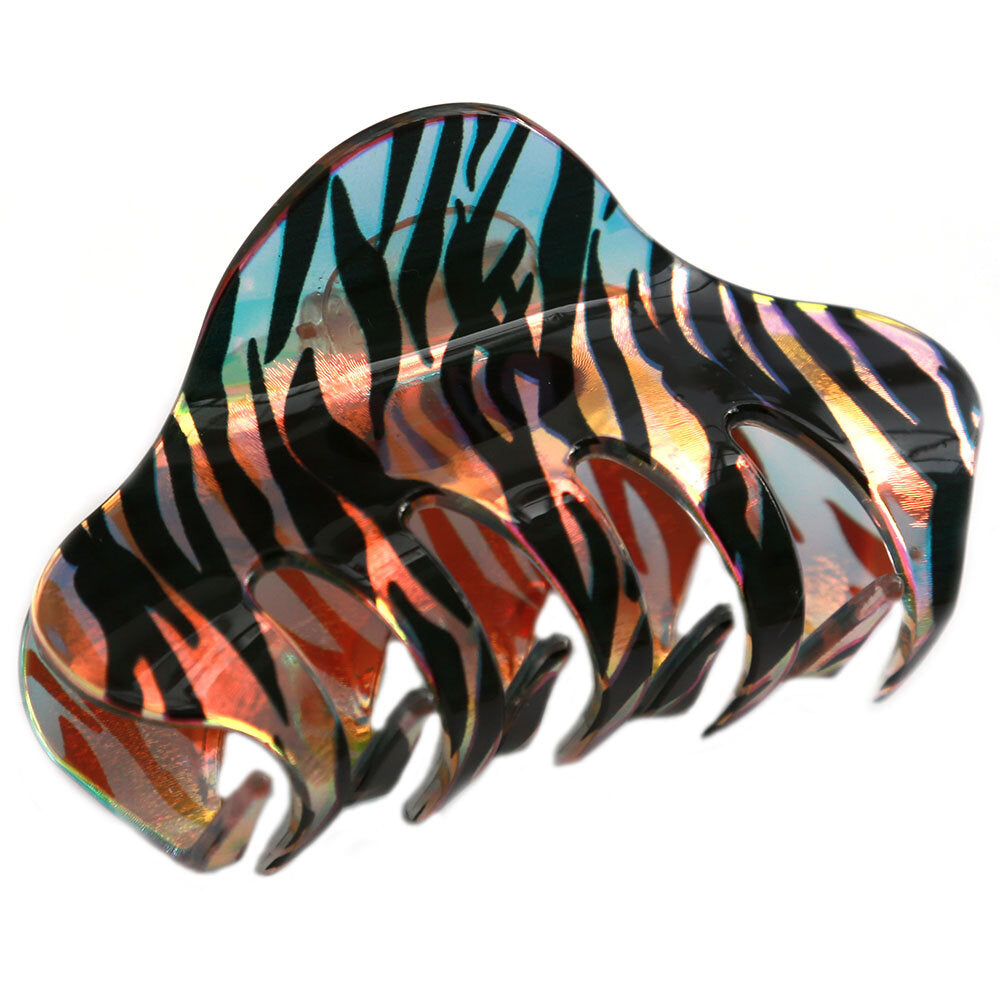 Barette à cheveux metallic zebra