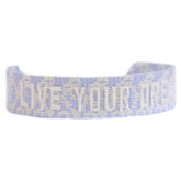 Gewebtes armband live your dream