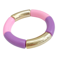 Bracelet penne pink purple