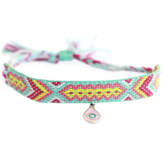 Anklet cotton aztec pink eye