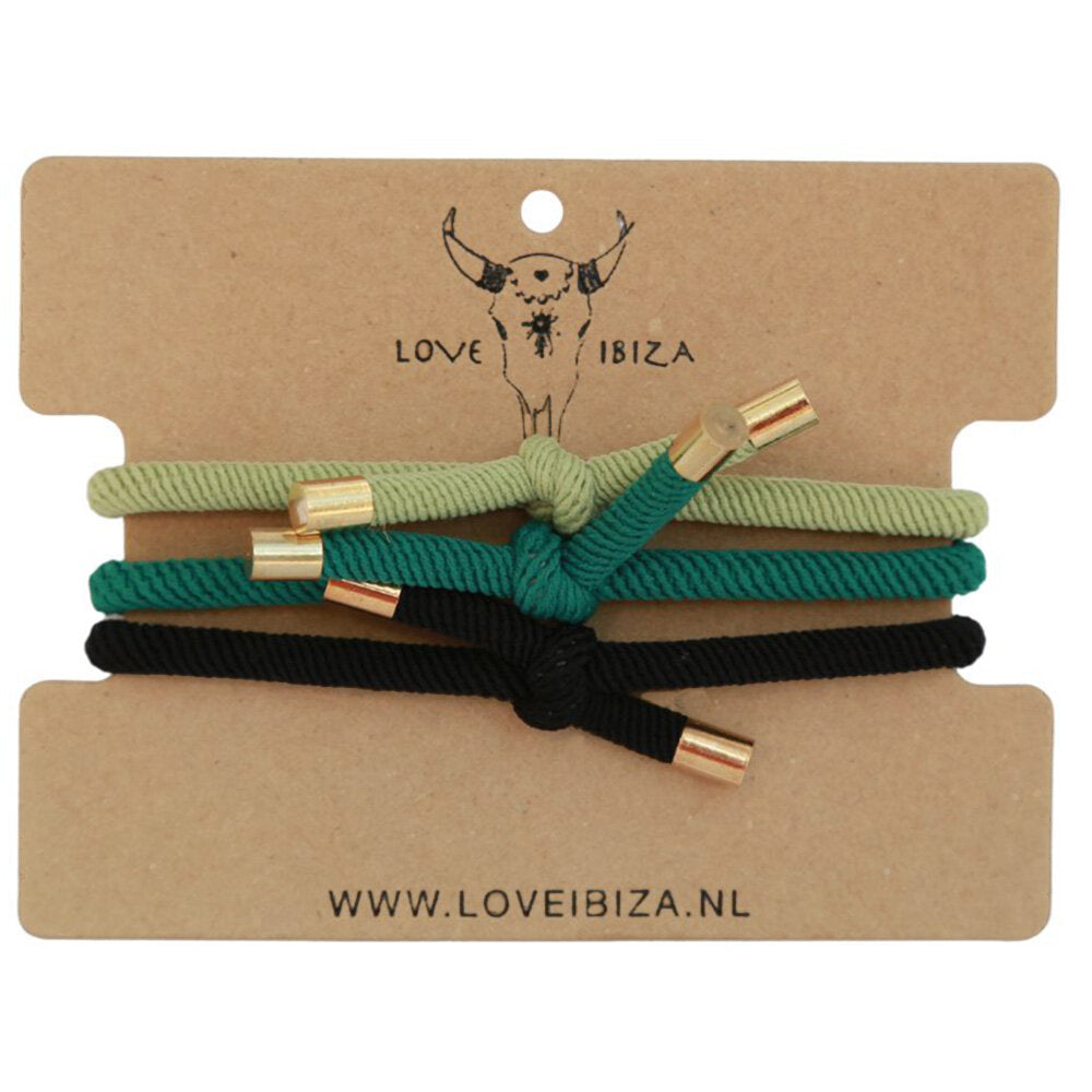 Ensemble de bracelets knots olive garden (set of 3 pcs.)