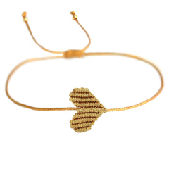 Armband gold heart