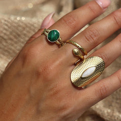 Bague petit serpent or