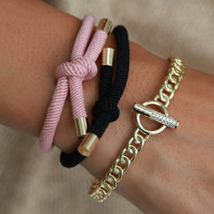 Gouden bangle chain diamond