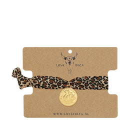Ibiza armband leopard coin