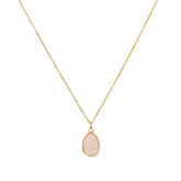 Goldene Kette rose quartz