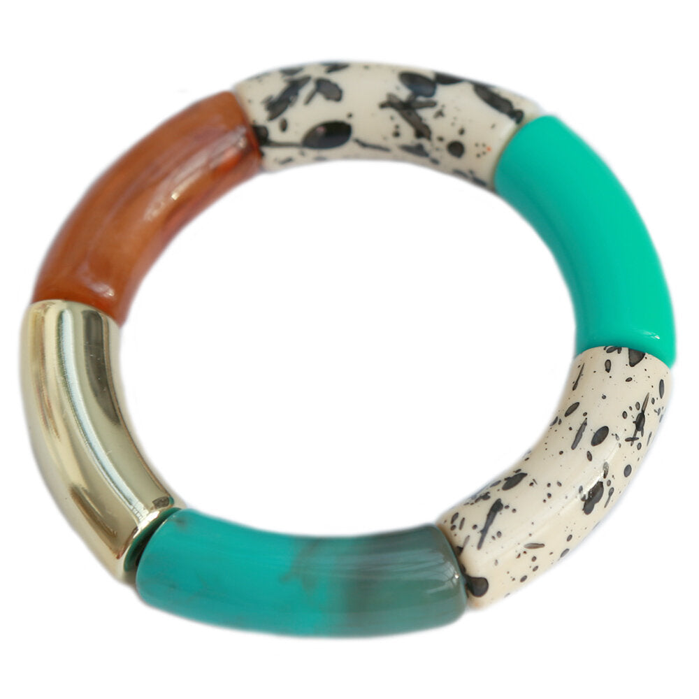 Armband penne splash emerald