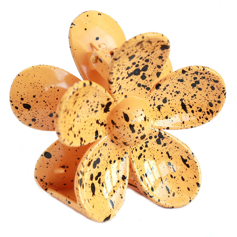 Haarspange flower splash yellow