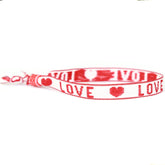 Pulsera tejida amor blanco