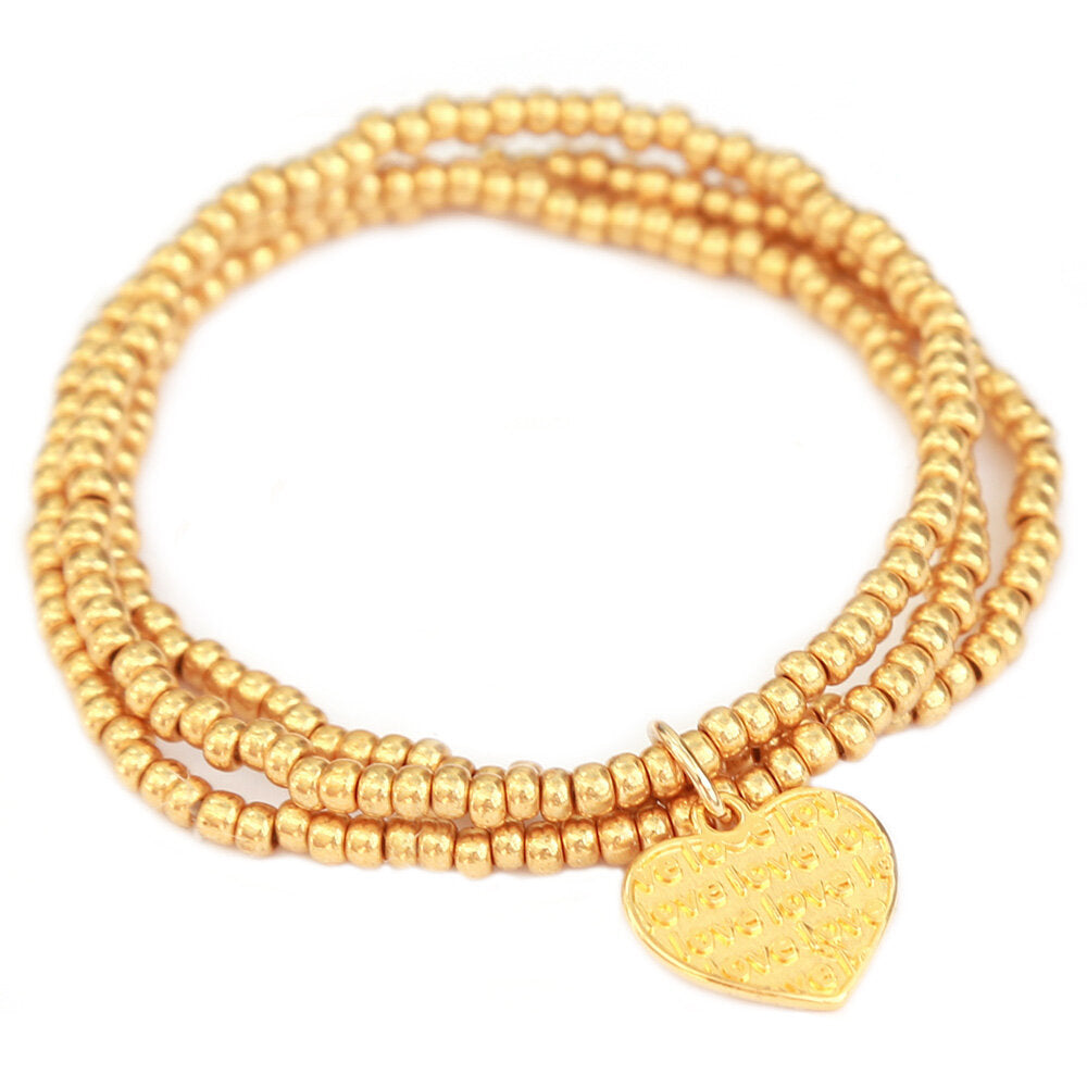 Armbanden set love gold