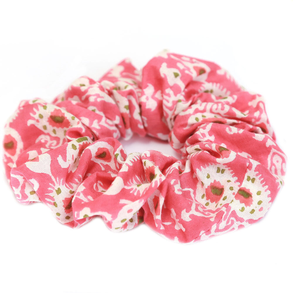 Scrunchie ibiza style pink