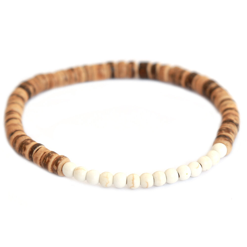 Armband coco blanco for men