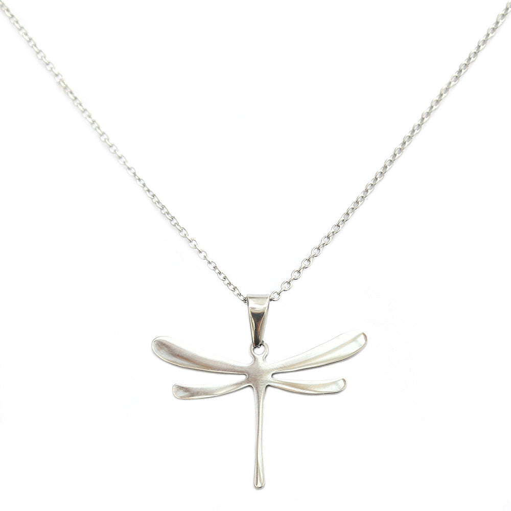 Zilveren ketting dragonfly