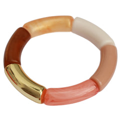 Bracelet penne beige gold