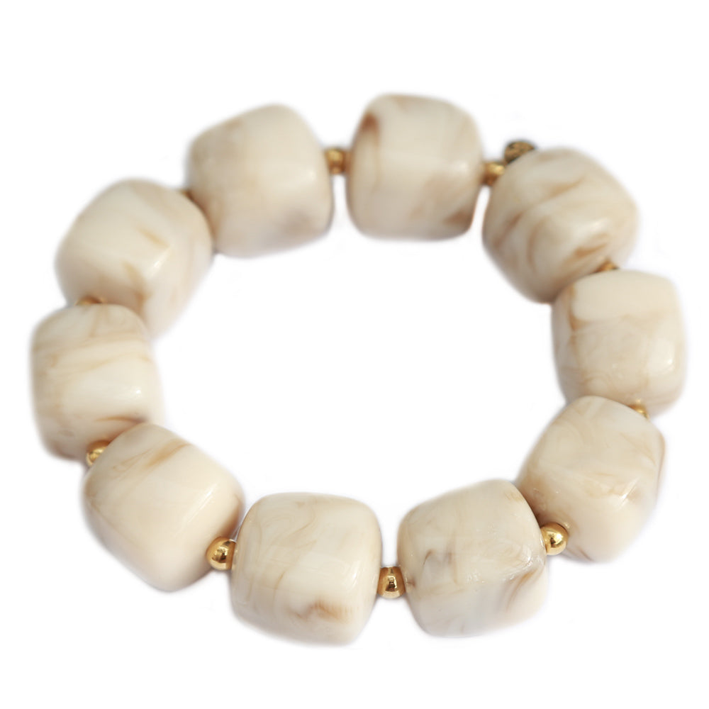 Armband cube crème