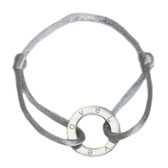 Bracelet cercle amour argent