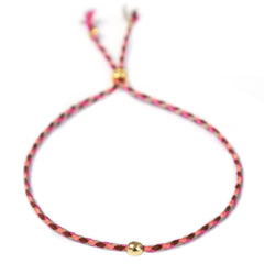 Armband goldene Kugel Pfirsich