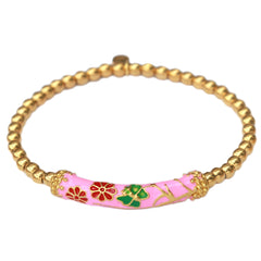 Armband gypsy blume rosa