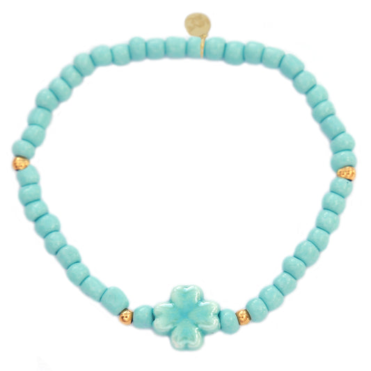 Armband Kleestein blau 1000