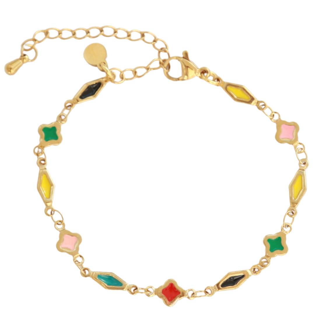 Bracelet multi color charms