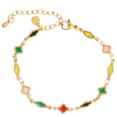 Bracelet multi color charms