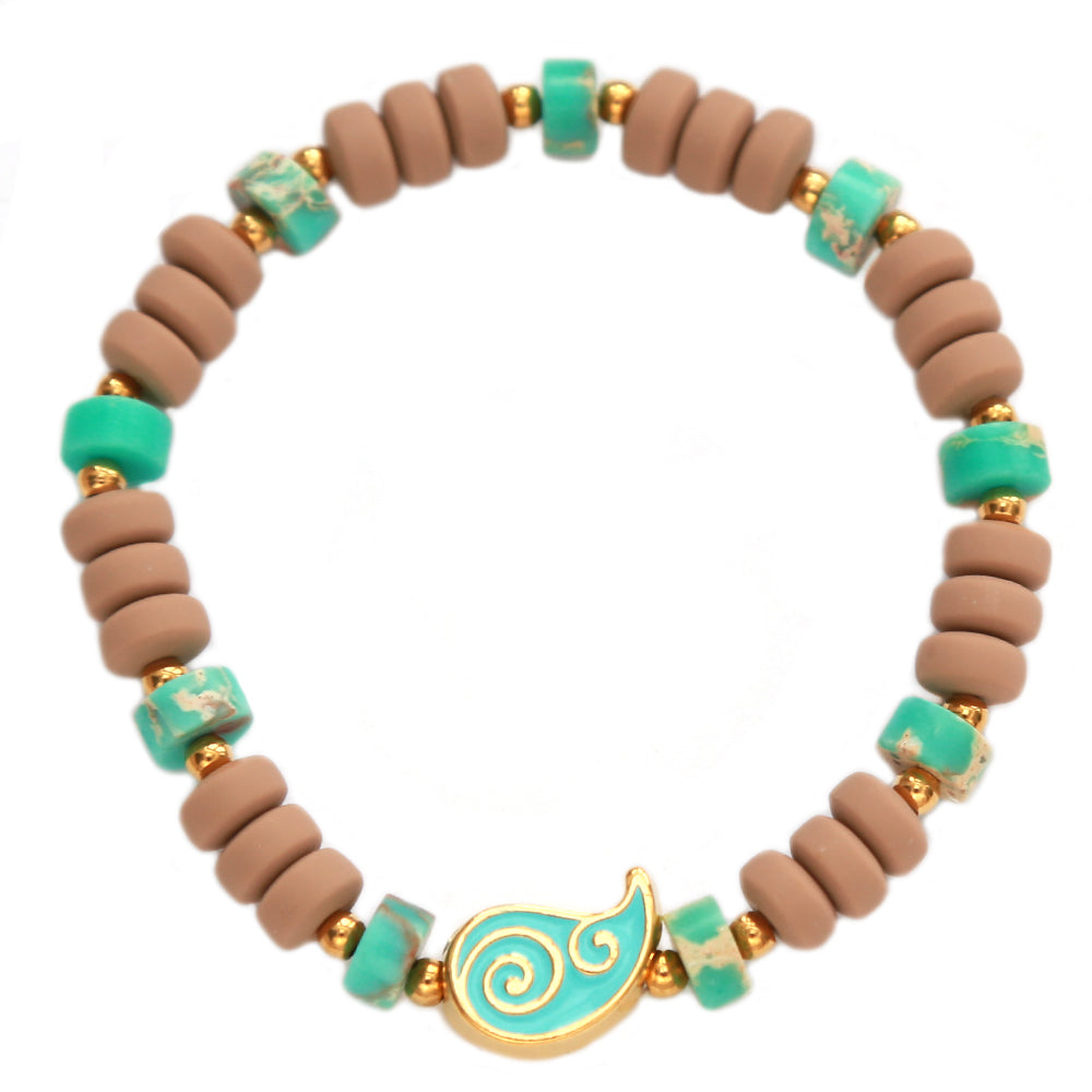 Bracelet paisley turquoise
