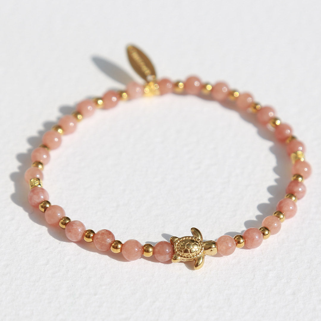Armband gemstone turtle hematite quartz