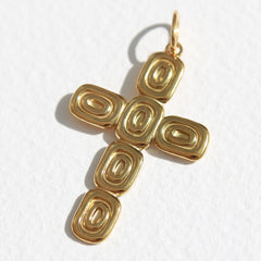Gold cross charm