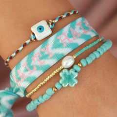 Armband Kleestein blau