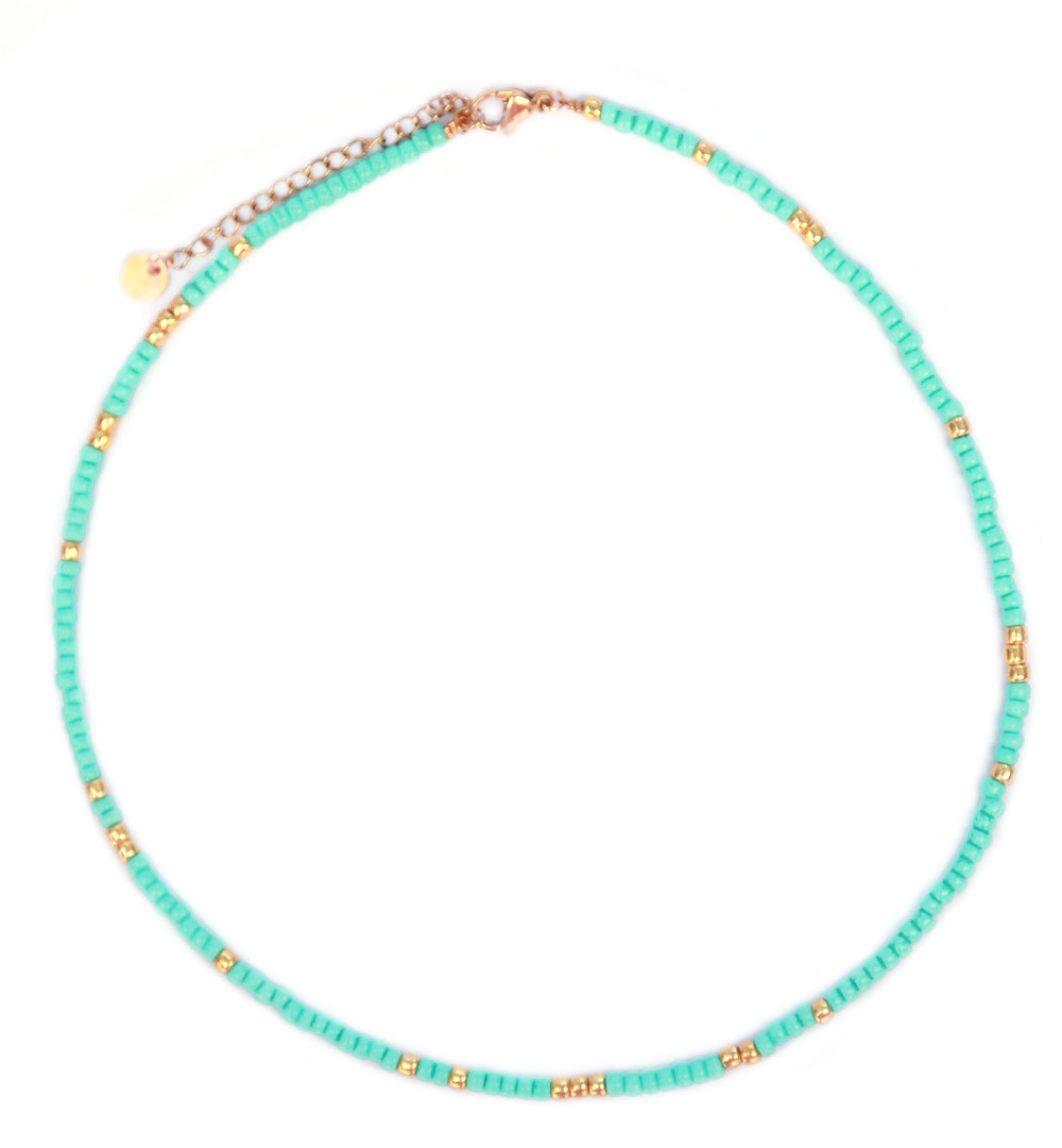 Choker miyuki turquoise